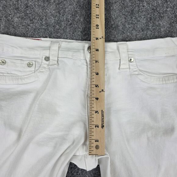 True Religion Jeans Womens 31 White Casey Low Rise Skinny Stretch Denim USA - Picture 8 of 16